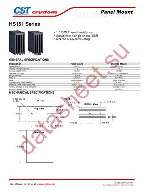 HS151 datasheet  